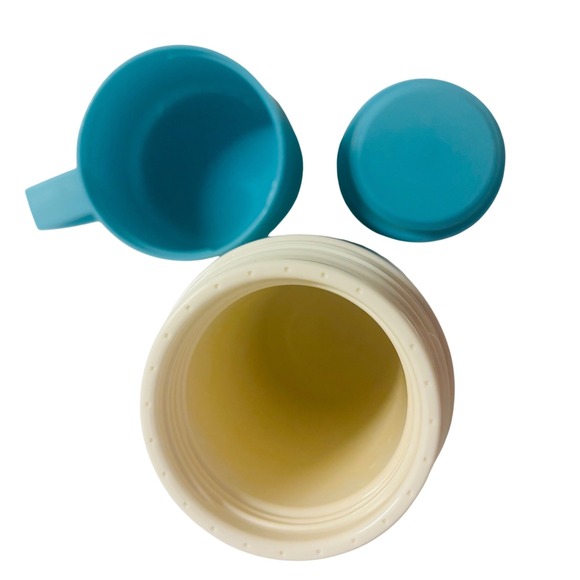 Walt Disney Mickey Donald Goofy Bear All Over Print Metal Lunchbox Thermos Set - Picture 4 of 4